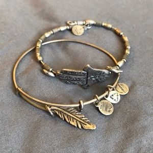 SILVER ALEX AND ANI BRACELETS